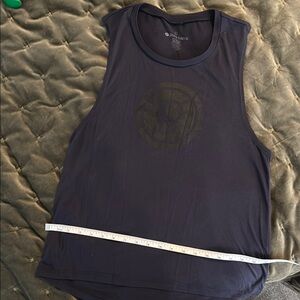 Navy Pure Barre Logo Athletic Tank Top